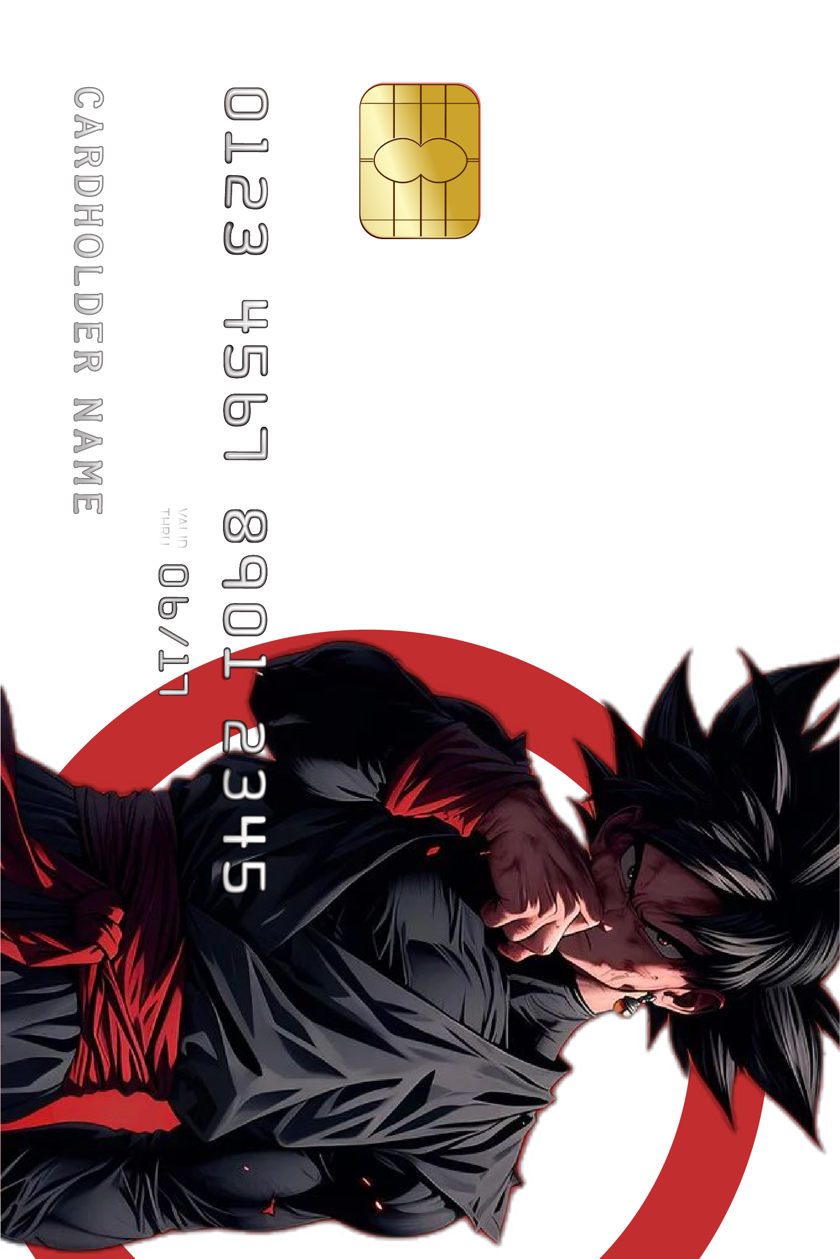 Luxury metal credit card front